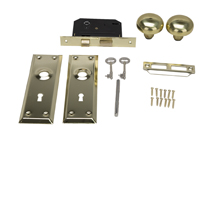 ProSource 6870372-3L Mortise Lock, Polished Brass