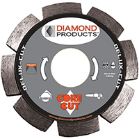 DIAMOND PRODUCTS 21072 Circular Saw Blade, 4-1/2 in Dia, 7/8 in Arbor, Diamond Cutting Edge