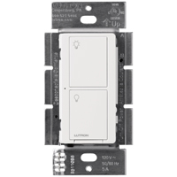 Lutron Caseta PD-5ANS-WH-R Smart Lighting Neutral Switch, 120 V, White