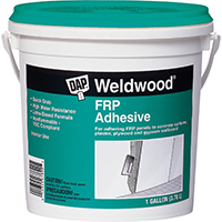 WELDWOOD 60480 Panel Adhesive, White, 1 gal Pail - 4 Pack