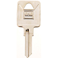HY-KO 11010TM1 Key Blank, Brass, Nickel, For: Trimark Cabinet, House Locks and Padlocks - 10 Pack