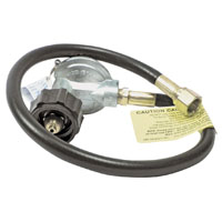 Mr. Heater F271161 Hose and Regulator Assembly, 3/8 in Connection, 22 in L Hose, Brass