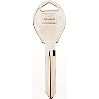 HY-KO 11010DA34 Automotive Key Blank, Brass, Nickel, For: Nissan Vehicle Locks - 10 Pack
