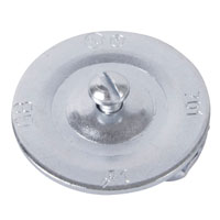 GB KO701 Knockout Seal, Steel, Silver, Galvanized