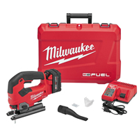 Milwaukee 2737-21 Jig Saw Kit, Battery Included, 18 V, 5 Ah, 0.38 in Metal, 5.5 in Wood Cutting Capa