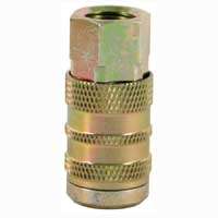 Bostitch IC-14F Hose Coupler, 1/4 x 1/4 in, FNPT, Steel, Plated