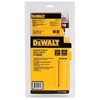 DeWALT DWCAP1M Cap Staple, 5/16 in W Crown, 1 in L Leg, 18 Gauge, Plastic, Bright