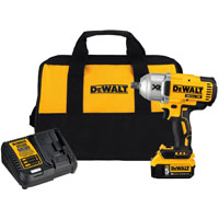 DeWALT DCF899P1 Impact Wrench with Detent Pin Anvil Kit, Battery Included, 20 V, 5 Ah, 1/2 in Drive,
