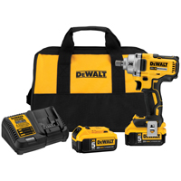 DeWALT DCF894P2 Cordless Impact Wrench, 20 V Battery, Lithium-Ion Battery, 1/2 in Drive, Square Driv