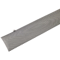 Amerimax GGGLK5 Hinged Gutter Guard, 3 ft L, 5 in W, Steel, Galvanized - 75 Pack