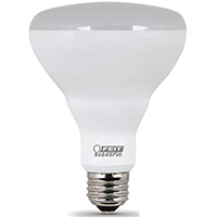 Feit Electric BR30/10KLED/3 LED Lamp, Flood/Spotlight, BR30 Lamp, 65 W Equivalent, E26 Lamp Base, So