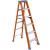 Louisville FS1506 Step Ladder, 125 in Max Reach H, 5-Step, 300 lb, Type IA Duty Rating, 3 in D Step,