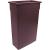 CONTINENTAL COMMERCIAL 8322BN Trash Receptacle, 23 gal Capacity, Plastic, Brown