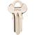 HY-KO 11010CG6 Key Blank, Brass, Nickel, For: Chicago Cabinet, House Locks and Padlocks - 10 Pack