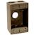 TEDDICO/BWF 1753AB-1 Outlet Box, 1 -Gang, 3 -Knockout, 3-3/4 in Knockout, Metal, Bronze, Powder-Coat