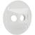 BELL 5197-6 Electrical Box Cover, 4-1/8 in Dia, 1.094 in L, Round, Aluminum, White, Powder-Coated
