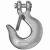 Campbell T9700424 Clevis Slip Hook with Latch, 1/4 in, 2600 lb Working Load, 43 Grade, Steel, Zinc