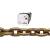 Campbell 0510426 Transport Chain, 1/4 in, 65 ft L, 3150 lb Working Load, 70 Grade, Carbon Steel, Chr