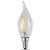 Feit Electric BPCFC25/927/LED/2 LED Bulb Flame Tip Lamp, 25 W Equivalent, E12 Candelabra Lamp Base, 