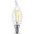 Feit Electric BPCFC60/927CA/FIL/2 LED Bulb, Decorative, Flame Tip Lamp, 60 W Equivalent, E12 Lamp Ba