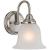 Boston Harbor LYB130928-1VL-BN Wall Sconce, 60 W, 1-Lamp, A19 or CFL Lamp, Steel Fixture, Brushed Ni