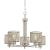 Westinghouse Morrison 6327500 Chandelier, 120 V, 1-Tier, 5-Lamp, LED Lamp, Metal Fixture, Brushed Ni