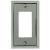 Amerelle 161R Wallplate, 4-15/16 in L, 2-7/8 in W, 1 -Gang, Steel, Polished Chrome