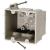 fiberglassBOX 2300-NK Electrical Box, 2 -Gang, Fiberglass/Polyester, Beige/Tan, Wall Mounting