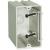 SLIDERBOX SB-1 Electrical Box, 1 -Gang, 2 -Outlet, 1 -Knockout, 1/2 in Knockout, PVC, Beige/Tan