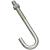 National Hardware 2195BC Series N232-959 J-Bolt, 3/8 in Thread, 5 in L, 225 lb Working Load, Steel,  - 10 Pack