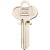 HY-KO 11010DE5 Key Blank, Brass, Nickel, For: Dexter Cabinet, House Locks and Padlocks - 10 Pack