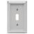 Amerelle 2040TW Wallplate, 1 -Gang, Wood, White - 4 Pack