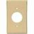 Eaton Wiring Devices 2131V-BOX Single Receptacle Wallplate, 4-1/2 in L, 2-3/4 in W, 1-Gang, Thermose