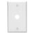 Leviton 001-88017-000 Wallplate, 4-1/2 in L, 2-3/4 in W, 1 -Gang, Thermoset, White, Smooth