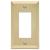 Amerelle Century 163RSB Wallplate, 4-15/16 in L, 2-7/8 in W, 1 -Gang, Steel, Gold, Satin Brass - 4 Pack