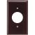 Eaton Wiring Devices 5131B-BOX Single Receptacle Wallplate, 4-1/2 in L, 2-3/4 in W, 1 -Gang, Nylon,  - 15 Pack