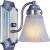 Boston Harbor RF-V-041-BN-3L Vanity Light Fixture, 60 W, 1-Lamp, A19 or CFL Lamp, Steel Fixture