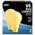 Feit Electric 60A/Y-130 Incandescent Bulb, 60 W, A19 Lamp, Medium E26 Lamp Base, 2700 K Color Temp - 6 Pack