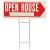 HY-KO RS-803 Lawn Sign, OPEN HOUSE, White Legend, 24 in L x 9-1/2 in W Dimensions - 5 Pack