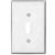 Eaton Wiring Devices PJ1W-10-L Switch Wallplate, 4.87 in L, 3.13 in W, 1 -Gang, Polycarbonate, White