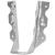 MiTek JL26 Joist Hanger, 4-3/4 in H, 1-1/2 in D, 1-9/16 in W, 2 in x 6 to 8 in, Steel, G90 Galvanize - 50 Pack