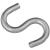 National Hardware N273-433 S-Hook, 140 lb Working Load, 0.9 in Dia Wire, Steel, Zinc - 50 Pack