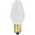 Feit Electric BP4C7/W/4/CAN Incandescent Bulb, 4 W, C7 Lamp, Candelabra E12 Lamp Base, 2700 K Color  - 6 Pack