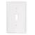 EATON 2134W-BOX Standard-Size Wallplate, 1-Gang, Thermoset, White - 25 Pack
