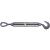 BARON 16-5/8X6 Turnbuckle, 2250 lb Working Load, 5/8 in Thread, Hook, Eye, 6 in L Take-Up, Galvanize