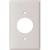 Eaton Wiring Devices 5131W-BOX Single Receptacle Wallplate, 4-1/2 in L, 2-3/4 in W, 1 -Gang, Nylon,  - 15 Pack