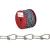 Campbell PA072-2027N Double Loop Chain, #2/0, 125 ft L, 255 lb Working Load, Carbon Steel, Poly-Coat