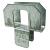 Simpson Strong-Tie PSCL Series PSCL 7/16-R50 Panel Sheathing Clip, 20 ga, Steel, Galvanized