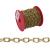 Campbell 0711917 Decorator Chain, #19, 82 ft L, 3 lb Working Load, Oval Link, Steel, Brass