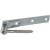 National Hardware N129-726 Screw Hook/Strap Hinge, 0.22 in Thick Leaf, Steel, Zinc, 150 lb